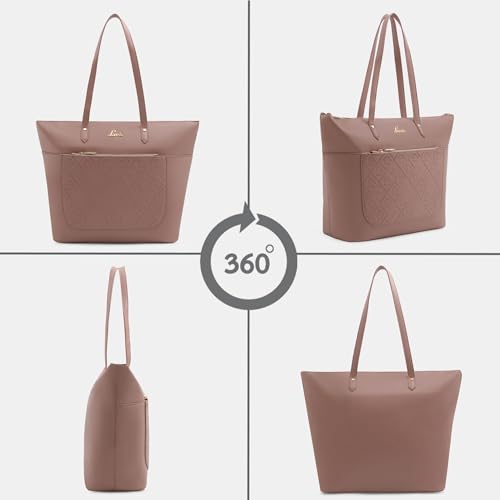 Image of Lavie Women's Hannah Deboss Tote Bag for Women | Tote Bag for Work | Ladies purse | Stylish Shoulder Bag | Gift for Women