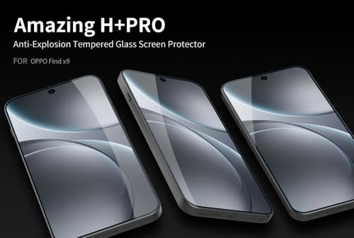 Image of Nillkin Tempered Glass for Oppo Find X9 (6.59'' Inch) Amazing H+ Pro Explosion Proof Screen Protect Transparent