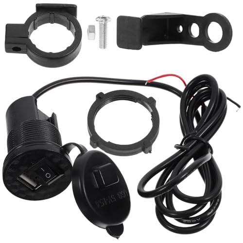 JECOMPRIS Motorcycle Cell Phone Charger 12v USB Fast Charger Waterproof for Motocross