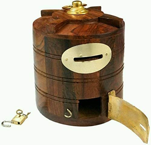 Antlantic Wood Store Wooden Money Bank for Kids/Adult/Boys/Girls | Piggy Bank Wooden Big Size | Savings Box | Coin Box | Bank for Kids | Money Box with Lock. (B0C1YTTNK9) Amazon Price History, Amazon Price Tracker