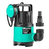 Sump Pump 2000GPH, Prostormer 1/2 HP Submersible Water Pump with Automatic Float Switch, Portable Utility Pump for Pool, Garden, Pond, Basement, Flood Drainage