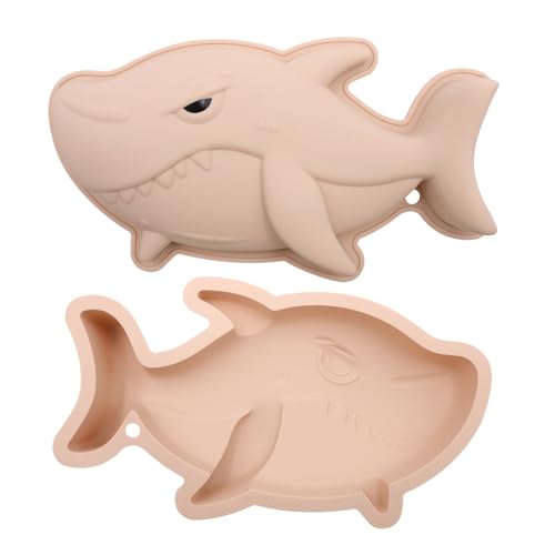 wotoy Shark Silicone Cake Pan, Pink, 9 Inch, Non-Stick Baking Mold for Novelty Cakes