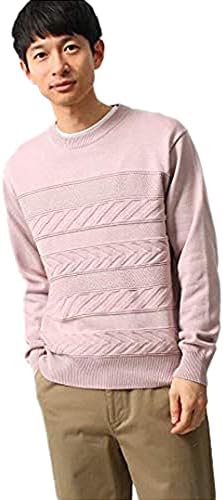 Amazon ザショップティーケー ニット ボトルネック編み地切り替えニットプルオーバー メンズ ピンク 072 02 M セーター 通販 Amazon ザショップティーケー ニット ボトルネック編み地切り替えニットプルオーバー メンズ ピンク 072 02 M セーター 通販