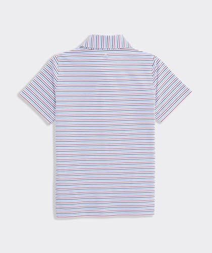 Image of Vineyard Vines Kids Bradley Stripe Sankaty Polo (Toddler /Little Kids /Big Kids)