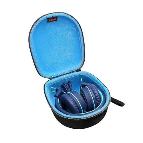 Kids Headphones Case for iClever/Noot/Elecder Etc Headphone,Blue(Case Only)