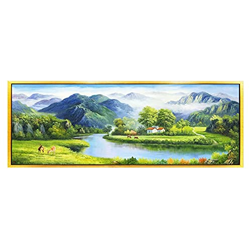 Diamond painting lac 5D pour créer une décoration murale zen au salon