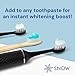 Snow Teeth Whitening Gel - Add to Toothpaste for a Whiter Smile - Vegan Hydrogen Peroxide Gel with Xylitol for Tooth Stain Removal and Brightening - 18g
