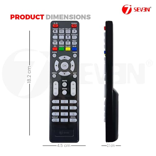 Image of 7SEVEN Remote for Reconnect Tv Suitable for LCD LED Reliance Brand Television Remote Control - Match Exactly with Existing Remote Key by Key for Better Performance