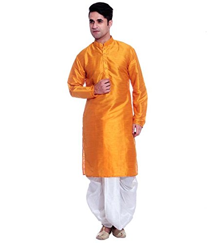 larwa Men's Wedding Ceramany Kurta+Dhoti Set-picture-54