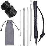 UNICRAFTALE Knoter Werkzeug Fid Set Paracord Nadeln Metall Marlinspike Set Näh Und Schnürnadeln Glättungsknoten Werkzeuge Für Marlinspike Paracord-Leder andere Kordeln