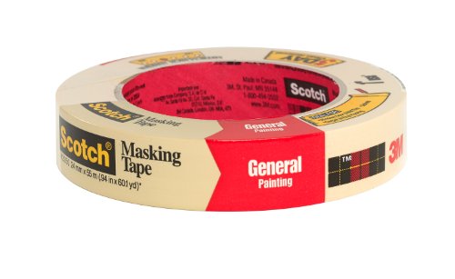 Scotch General Purpose Masking Tape, 0.94 in x 60 yard, 2050, 1 roll
