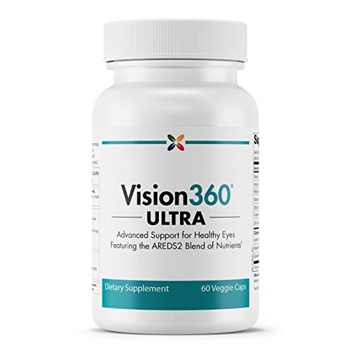 Stop Aging Now - Vision360 Ultra Areds2 - Vision And Eye Health - Eases Eye Strain And Fatigue - Vitamin C, Vitamin E, Vitamin D3, Vitamin B2 And B12, Zinc, Copper, Astaxanthin, Lutein - 60 Vcaps #TOP6