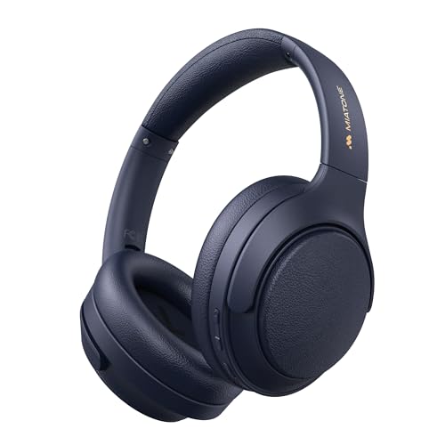 MIATONE Seattle（Bluetooth 5.4 ワイヤレス ヘッドホン）ハイブリッドアクティブノイズキャンセリング 最大48dB / 無線& AUX有線接続/外音取り込みモード/重低音/ヘッドホン収納ケース付き / 最大60時間音楽再生 / 40mm +10mmデュアルドライバー/マルチポイント対応