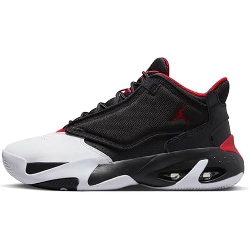 Men's Jordan Max Aura 4 Shoes Black/Gym Red/White (DN3687 061) (us_Footwear_Size_System, Adult, Men, Numeric, Medium, Numeric_9_Point_5)