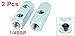 Vanky Industry 2Pcs 1/4BSP Thread Quick Connect 2 Way 5 Ports Manifold Block Splitter Blue