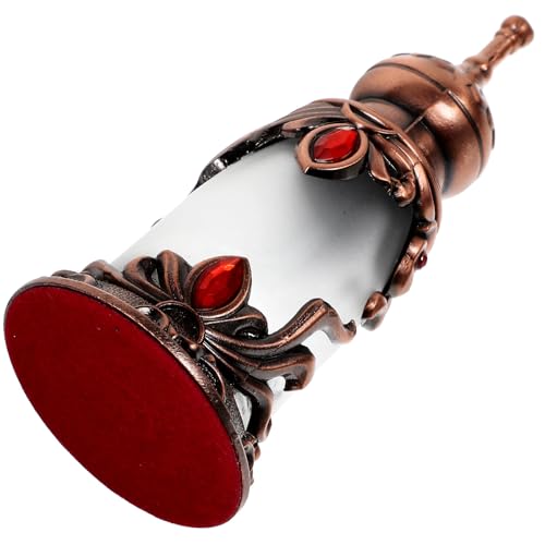Gadpiparty Frasco de Perfume Decorativo Portátil Diseño Delicado Vintage de Aleación de 15ml Adecuado para para Viajes y Uso en Dormitorio