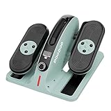 pooboo Under Desk Elliptical, Quiet & Compact Mini Ellipse Leg Exerciser with Display Monitor