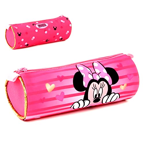 Minnie Maus Vadobag VB26362 - Astuccio pratico in poliestere resistente, decorato con dettagli