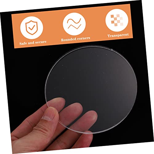 Corhad 8 Pcs Markers For Acrylic Craft Table Diy Picture Clear Flat Cm/Signs Crafting Frame Disc Base Art Panel Round Diameter Milestone Premium Thickness Cake Frames Projects Painting #TOP1
