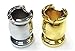 Eclipse Novelty Gold & Silver Smooth Round Design Metal Cigarette Snuffer Butt, Smoke Head Stop, 4ct, BUTT108-4