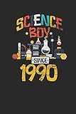  Science Boy Since 1990: Dotted Bullet Grid Notebook / Journal (6 X 9) – Science Student and Scientist Birthday Gift Idea