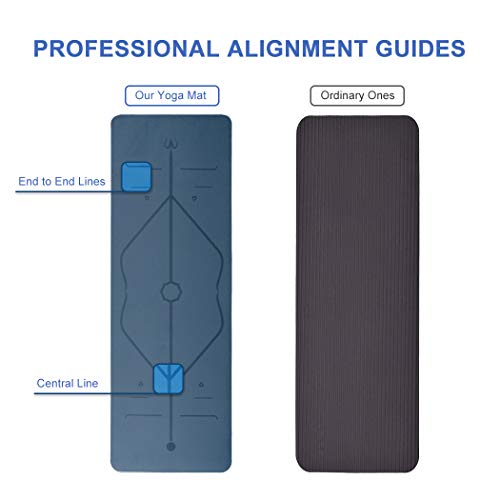 image for YOUYUAN Yoga Mat, Non-Slip Texture Pro Yoga Mat Eco Friendly Exercise 