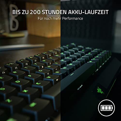 Razer BlackWidow V3 Mini HyperSpeed (Green Switch) - Kabellose 65% Mechanische Gaming Tastatur (Klickende Mechanische Switches, USB-C… – Ansicht 6
