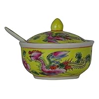 Amazon | プラナカン食器 ポット スプーン付き (イエロー