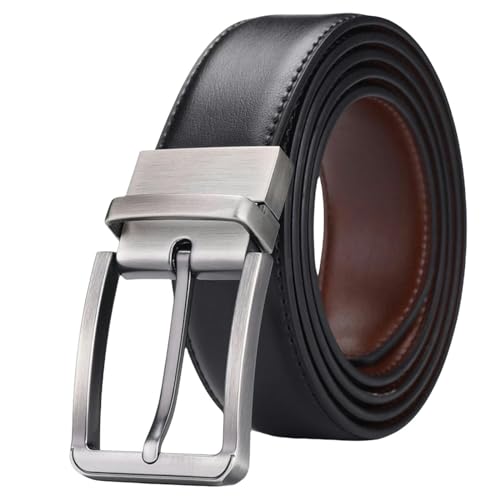 Ceinture en cuir hommes d'affaires double face le cadeau idéal pour homme
