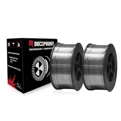 Decapower Fil de Soudage 0,8MM 1KG FLUX CORED MIG Fourré Fil de Soudure sans Gaz pour machine à souder sans gaz de protection (2)