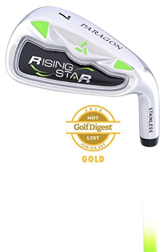 Paragon Golf Rising Star Kids Junior #7 Iron Club Ages 8-10 Green / Left-Hand