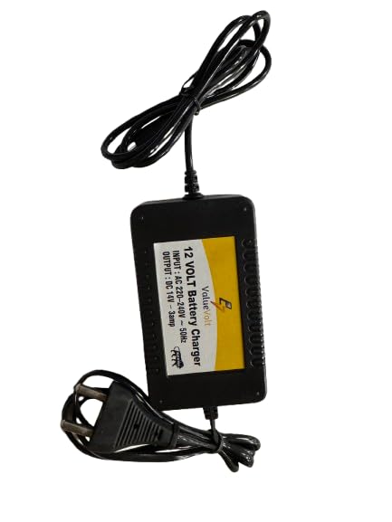 Value Volt 12V 3A Smart Battery Charger with Auto Cut-Off, Multi-Protection, Fast Charging for Car, Bike, UPS, Kids Ride-On & 12V Lead Acid Batteries-image-41