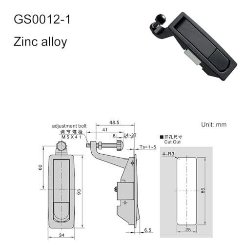 Serrure de porte d'armoire électrique pour sécuriser vos installations de distribution