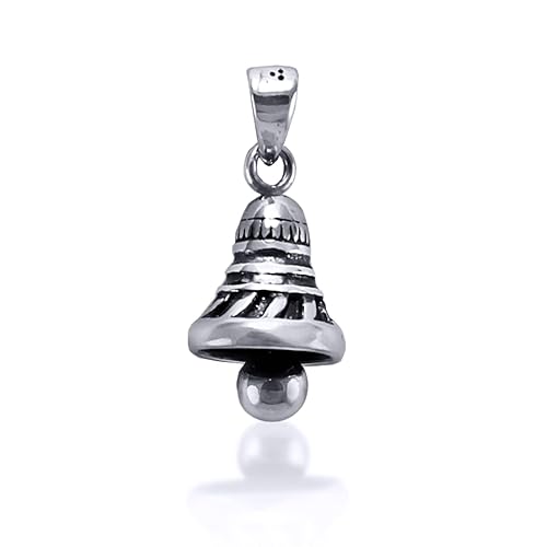 925 Sterling Silver Bell Pendant For Kids