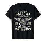 t shirt isle of man Original-Design: Straight Outta Isle Of Man Retro Verblasstes Flügelrad Grafikdruck Traditionelle Manx Keltische Souvenirs