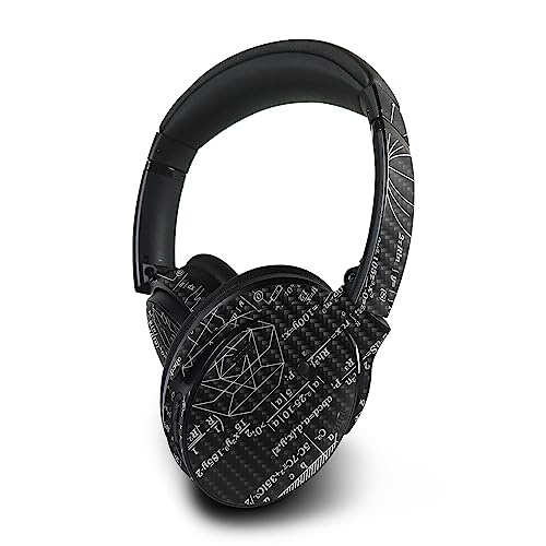 Image of MightySkins Carbon Fiber Skin Compatible with Bose QuietComfort 45 Headphones Mathematical | Protective, Durable Textured Carbon Fiber Finish | Easy to Apply | Made in The USA