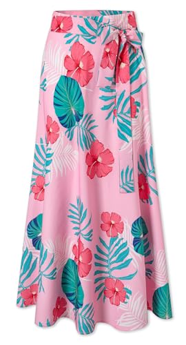 Image of Cromoncent Matching Hawaiian Outfits for Family, Dad and Son Matching Luau Beach Tropical Shirts Mommy Daughter Tropical Sets