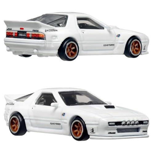 Hot Wheels Premium 2-Pack '04 Mazda Miata y RX7 miniatura 5