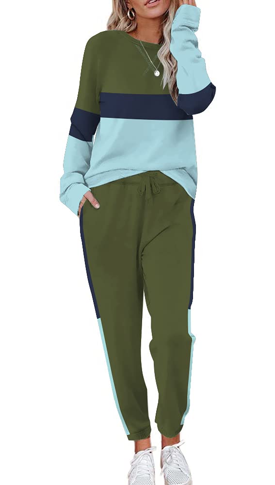 ETCYYLounge Sets for Women Two Piece Outfits Sweatsuits Sets Long Pant Loungewear Workout Athletic Tracksuits