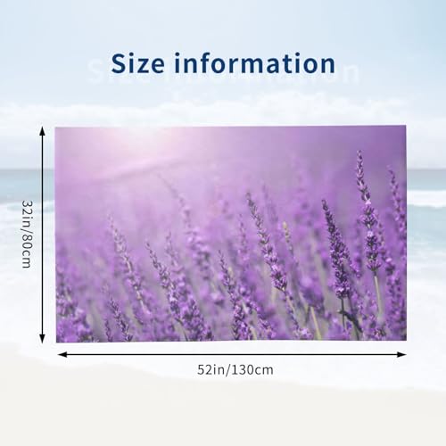 Serviette de bain microfibre lavande : drap de douche ultra absorbant violet - 4