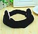 GuoZhiXin 10pcs Elastic Cat Ear Headbands, Headband for Women Wash Face Makeup Running Sport Spa Party, Lake Blue, Rose, Watermelon, Coffee, Grey, Pink, Yellow, Purple, Black, White, Large