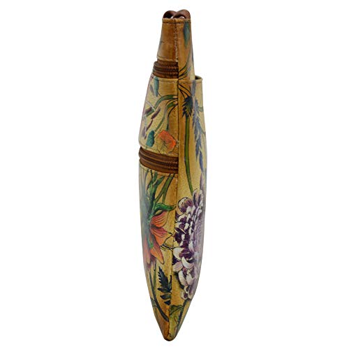 Image of Anuschka Women's Leather Crossbody Bag - Hand-Painted Genuine Leather Handbag with Pockets for Everyday Use - 448