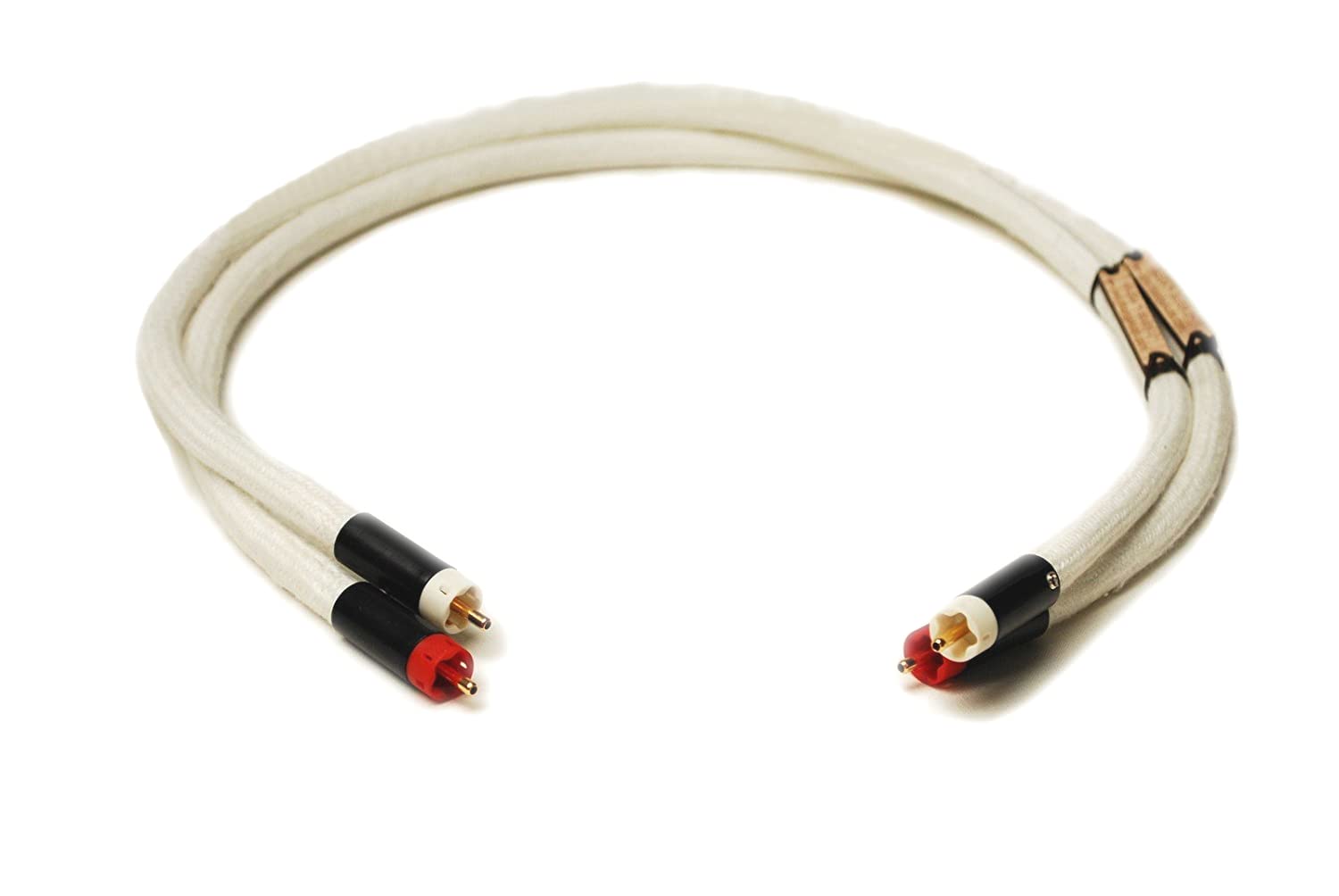 Cables de audio RCA plateados - Cables de audio RCA de gama alta a medida para sonido de alta fidelidad (82 cm)