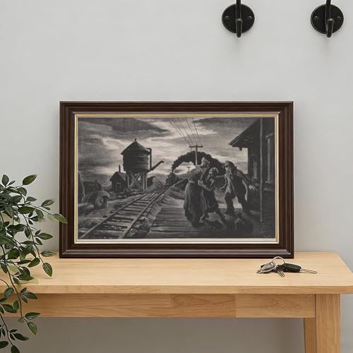 Affiche Thomas Hart Benton Morning Train pour bureau