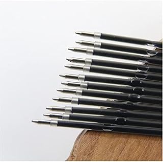 Retractable Pen Refills 10pcs 0.7mm Black Gel Ink Replacement Ballpoint Tip Writing Pen Office School Supplies
