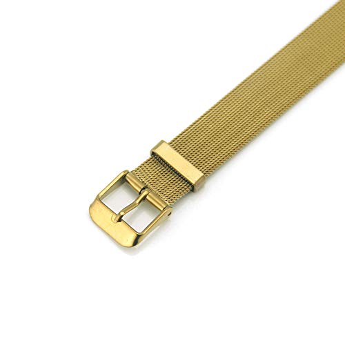 Jaywenlend Men's Women's Adjustable Wrist Band Link Bracelet Belt Buckle 18K Gold Rose Gold High Polished Stainless Steel (Gold) #TOP2