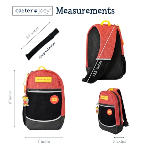 Daniel Tiger Sling Pack, Kids Red & Black Backpack, Trolley Patch, Keychain, Ages 3-5, 11x7x34