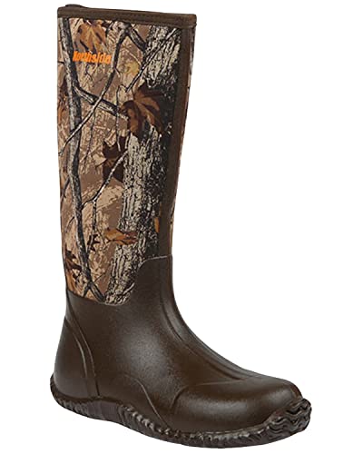 Northside Mens Shoshone Falls All Weather Boots - Waterproof Insulated Neoprene Textured Rubber Boot, Removable EVA Insole and Rubber Traction Outsole, Brown Camo, 11