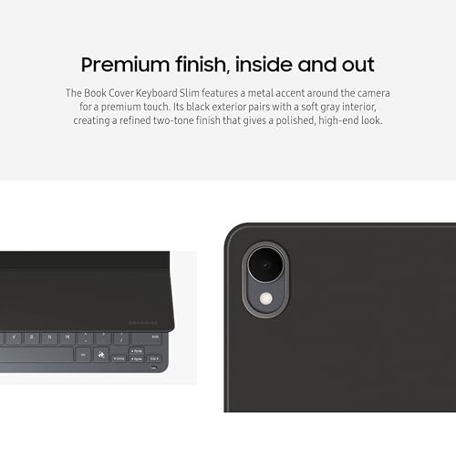 Image of Samsung Galaxy Tab S11 Book Cover Keyboard Slim, AI Key Ready, PC-Like Experience, Sleek, US Version, Black