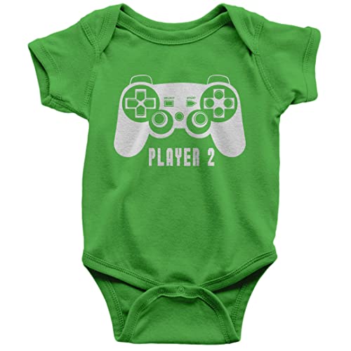 Video Game Baby Bodysuit, Gamer T-Shirt, Player 2 Bodysuit, Green 3-6 M #TOP28